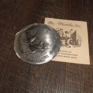 Natale aluminum Christmas ornament 2 turtledoves